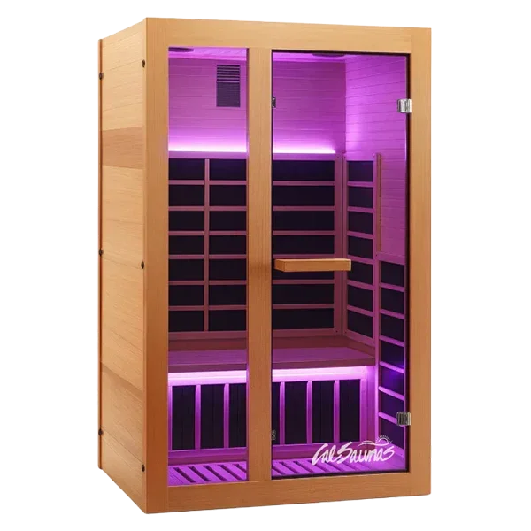 Solara-2-product-img-iso.png Cal Saunas Solara-2 | 2 Person Infrared Sauna - Image 1