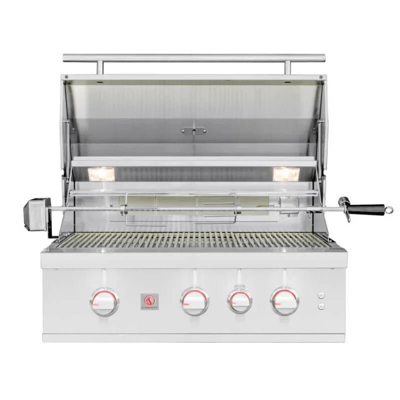 Summerset TRL Pro 32 Inch 3 Burner Built-In Gas Grill With Rotisserie