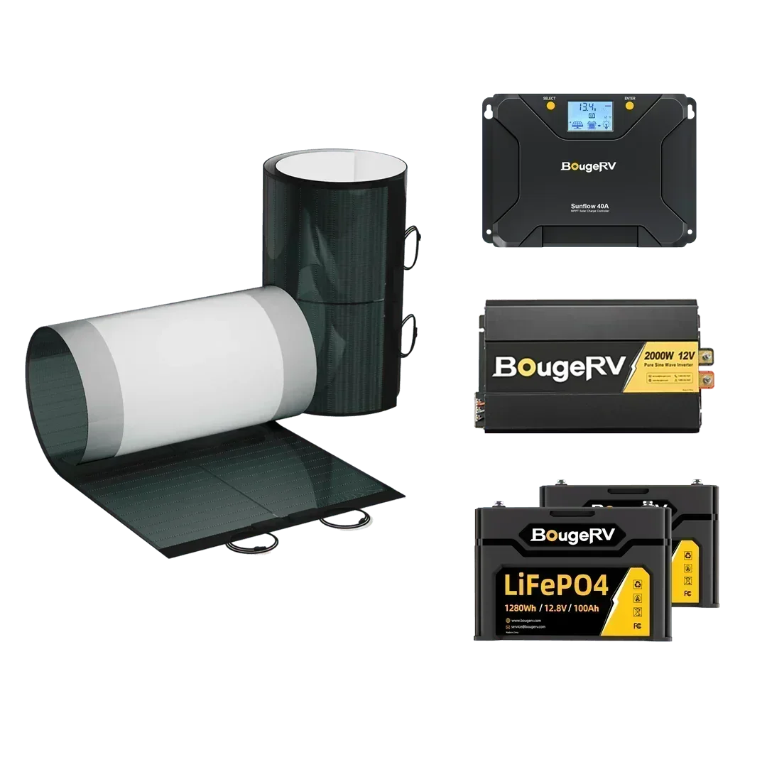 TT-ISE138.png BougeRV 12V 400 Watt CIGS Flexible Solar Kit