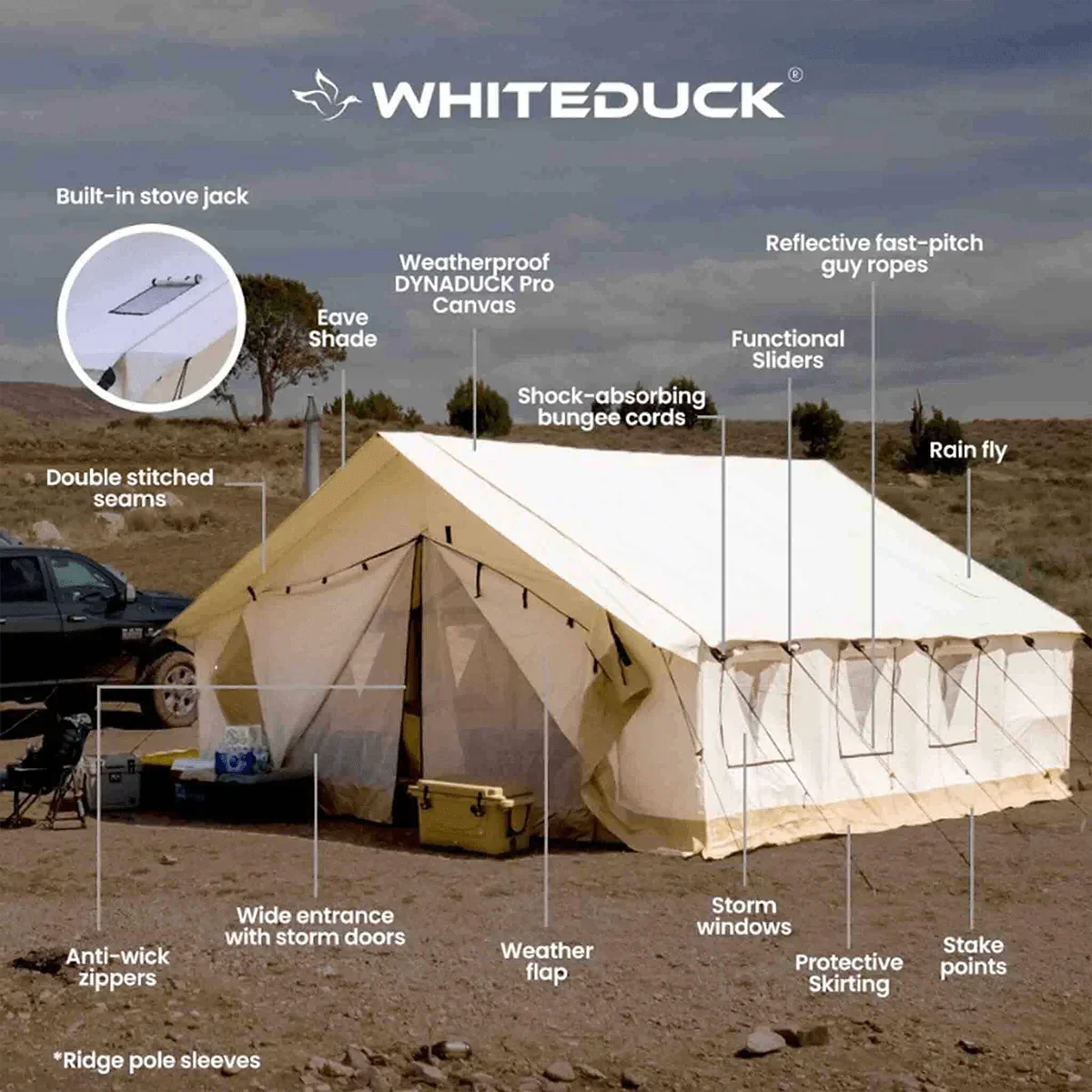 USED - 12'x14' Alpha Pro Wall Tent