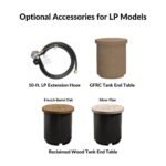 American Fyre Designs Calais 60-Inch Oval Gas Fire Pit Table
