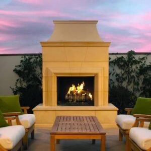 American Fyre Designs Cordova 76-Inch Freestanding Outdoor Gas Fireplace