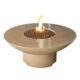 American Fyre Designs Lotus 48-Inch Round Concrete Gas Fire Pit Table