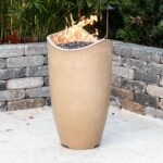 American Fyre Designs Wave 20-Inch Free Standing Outdoor Gas Fire Urn