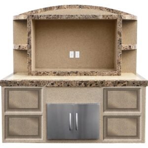 CalFlame 36 Inch Kitchen Island CRYSTAL - ODC-2
