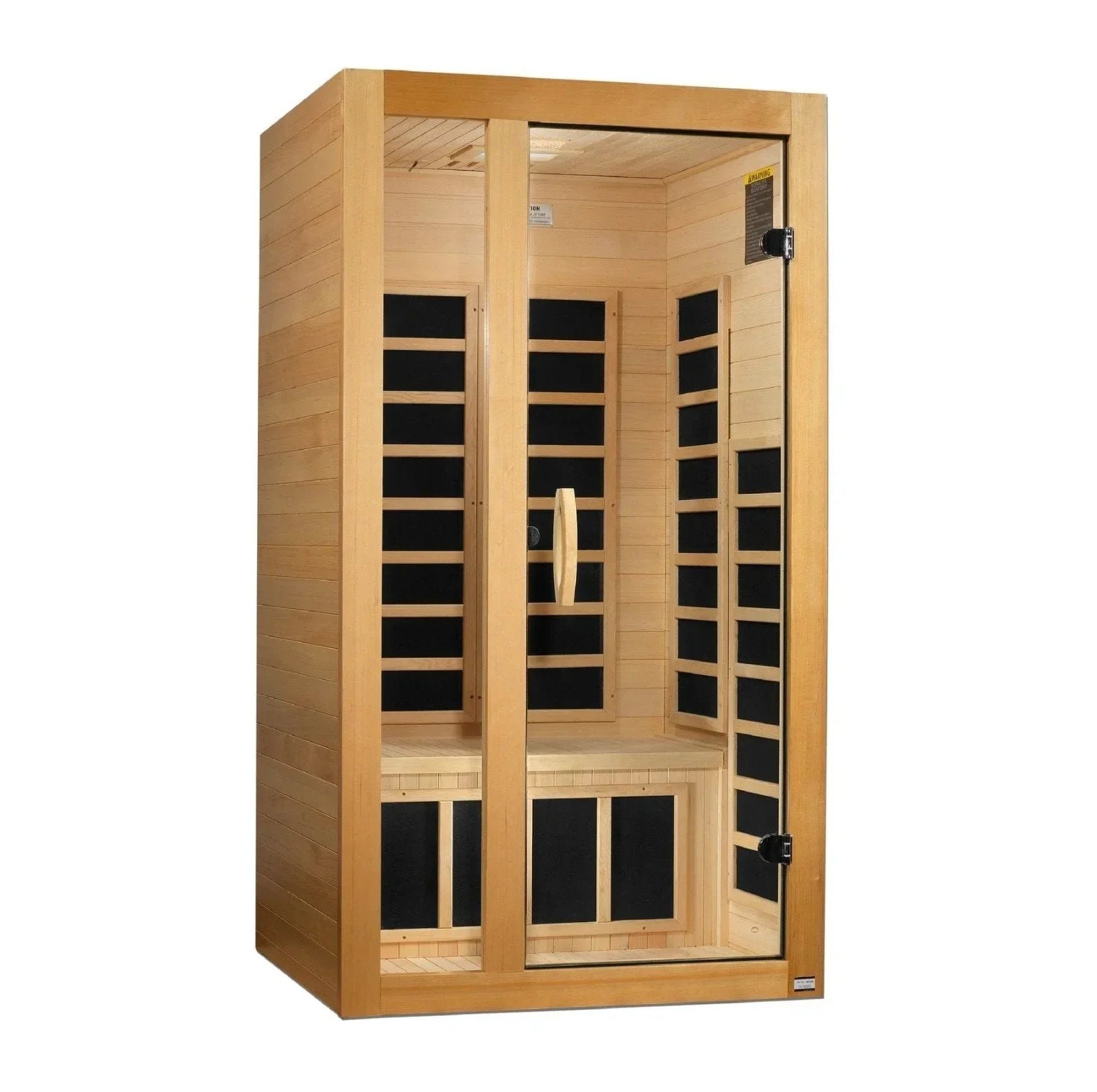 dyn-6119-01-sauna-golden-designs-saunas-465087_04a326eb-32ee-49c0-b915-0672bff248ce.jpg Golden Designs Ultra Low EMF 1-Person Dynamic "Gracia" Infrared Sauna with Hemlock Wood | Model: DYN-6119-01 Elite