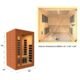 Golden Designs Low EMF 2-Person Dynamic "Cardoba" FAR Infrared Sauna with Hemlock Wood | Model: DYN-6203-01