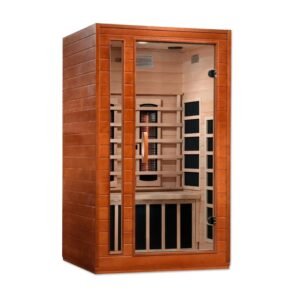 Golden Designs Near Zero EMF 2-Person Dynamic Full Spectrum "Cardoba" FAR Infrared Sauna with Hemlock Wood | Model: DYN-6203-02 FS