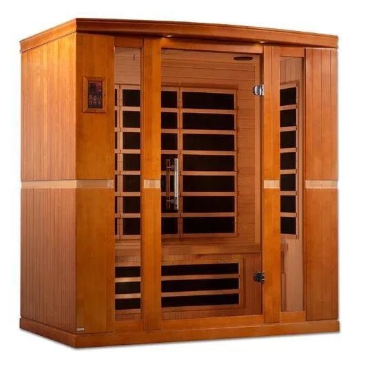 dyn-6440-01-sauna-golden-designs-saunas-345644_a3b9dde2-754d-46ec-bf79-c86b4d781145.jpg Golden Design Low EMF 4-Person Dynamic "Bergamo" Infrared Sauna with Hemlock Wood | Model: DYN-6440-01