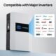Eco-Worthy 48V 100AH Wall-Mount Lithium Battery LiFePO4 | -4℉ Charge Available | Bluetooth & WiFi | 10 Years Warranty