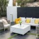 Elementi Plus Bianco 40" Marble Porcelain Fire Table - Bianco White