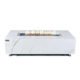 Elementi Plus Carrara Marble Pocelain Fire Table OFP121BW