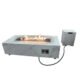 Elementi Plus Carrara Marble Pocelain Fire Table OFP121BW