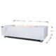 Elementi Plus Carrara Marble Pocelain Fire Table OFP121BW