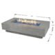 Elementi Plus Riviera Fire Table OFG415LG