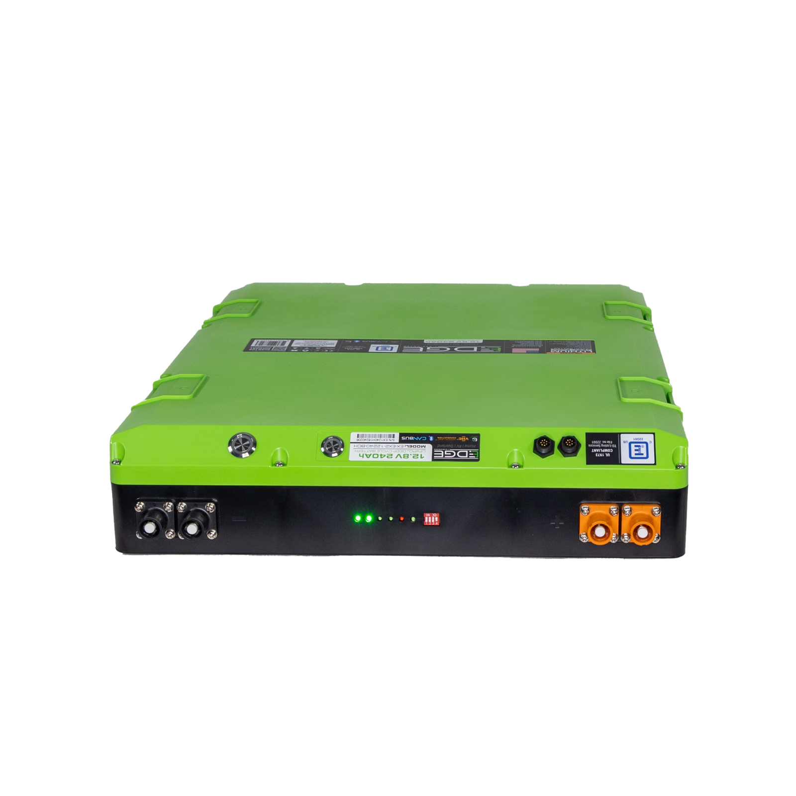 expion360-lifepo4-lithium-battery-12v-240ah-EX2-bluetooth-front-view.png Expion360 12V 240Ah LiFePO4 Lithium Battery – EX2 Edge, Bluetooth & Heated