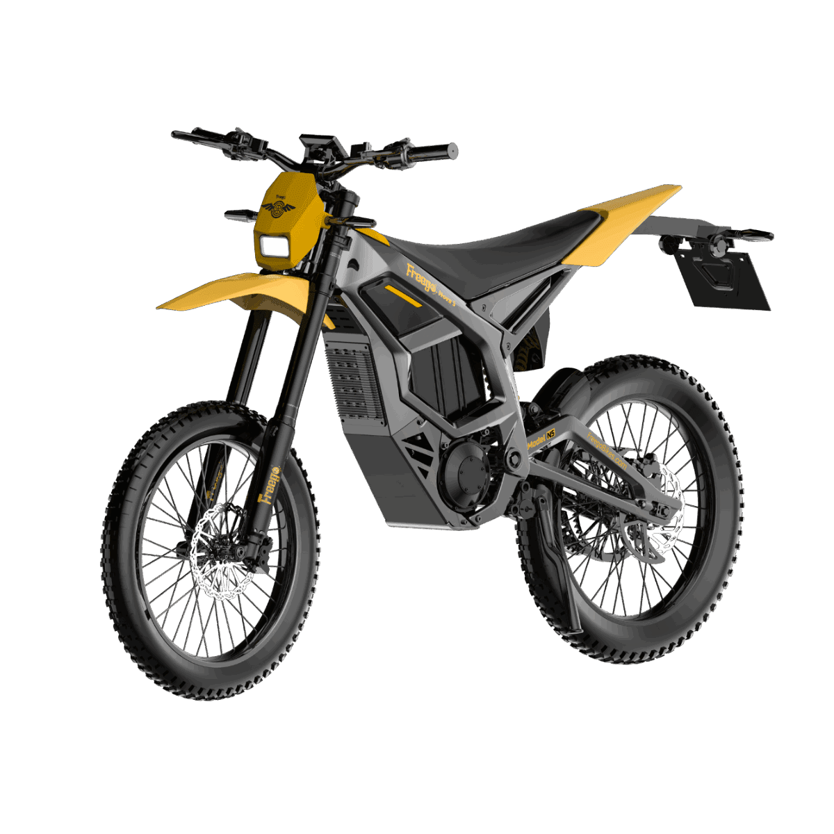 freego-nova5-dirt-ebike-transparent-1.png Freego Nova 5 Mid-Drive Off-Road Electric Dirt Bike - Image 1