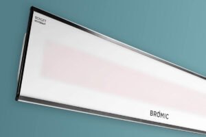 Bromic Heaters Platinum Marine Smart-Heat 4500 Watt Radiant Infrared Outdoor Electric Heater | White | 240V