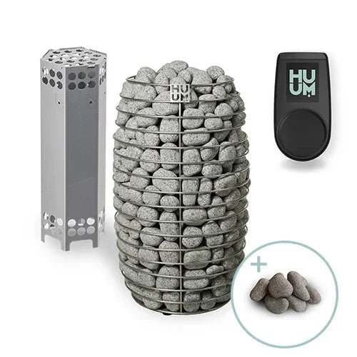 huum-hive-mini-sauna-heater-package.jpg HUUM HIVE Mini 10.5STU Pkg, 10.5kW Sauna Heater Package