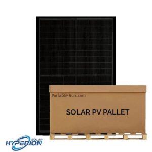 Hyperion (Runergy) 450W N-Type TOPCon Bifacial Solar Panel | Up to 550W Bifacial | HY-DH108N8-450 (Full Black) | 16.2 kW Full Pallet (36)