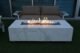 Carrara Outdoor Bianco White Fire Pit Table - Select Fuel Type