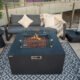 Elementi Rocky Fire Table With Propane Tank Drawer OFG310