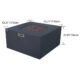 Elementi Rocky Fire Table With Propane Tank Drawer OFG310