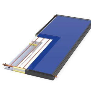 SunEarth Flat Plate Solar Collector TRB-26, ThermoRay Absorber, 4 X 6, 1" Header