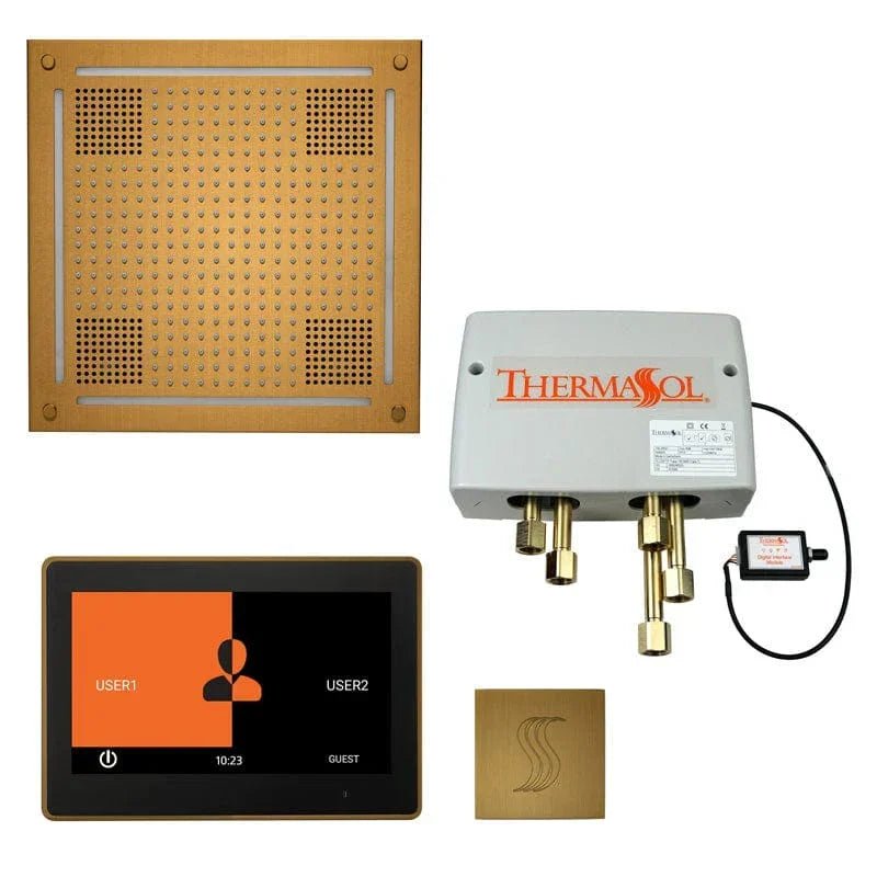 twph10us-ab.jpg ThermaSol Total Wellness Package with 10" ThermaTouch Square, HydroVive 18 Rainhead, SteamVection Square