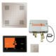 ThermaSol Total Wellness Package with 10" ThermaTouch Square, HydroVive 18 Rainhead, SteamVection Square